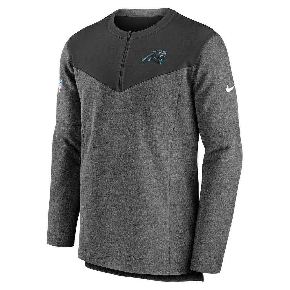 Carolina Panthers Nike Sideline Lockup Performance Quarter-Zip Top