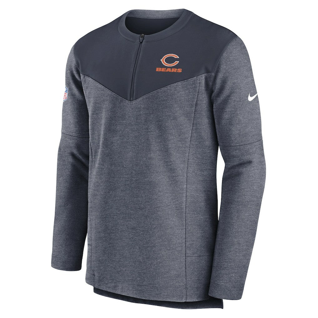 Chicago Bears Nike Sideline Lockup Performance Quarter-Zip Top