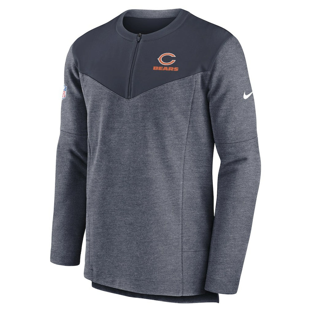 Chicago Bears Nike Sideline Lockup Performance Quarter-Zip Top