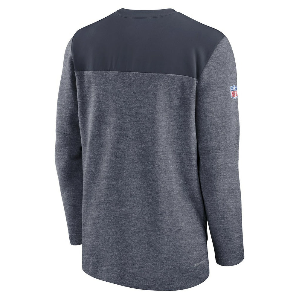 Chicago Bears Nike Sideline Lockup Performance Quarter-Zip Top