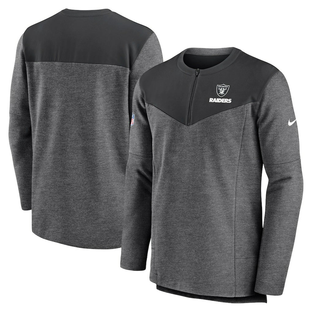 Las Vegas Raiders Nike Sideline Lockup Performance Quarter-Zip Top