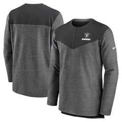 Las Vegas Raiders Nike Sideline Lockup Performance Quarter-Zip Top
