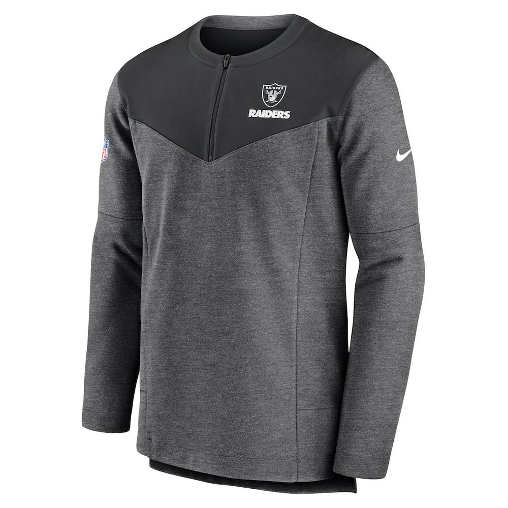 Las Vegas Raiders Nike Sideline Lockup Performance Quarter-Zip Top