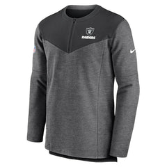 Las Vegas Raiders Nike Sideline Lockup Performance Quarter-Zip Top