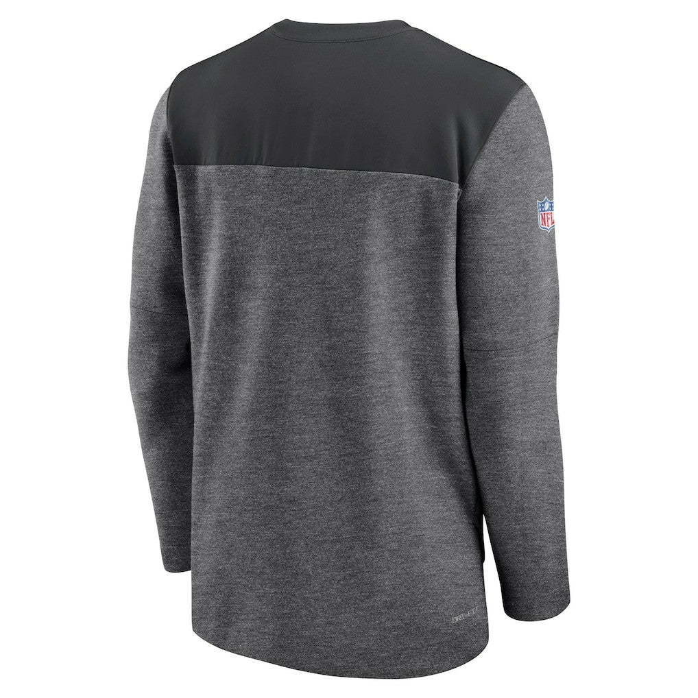 Las Vegas Raiders Nike Sideline Lockup Performance Quarter-Zip Top