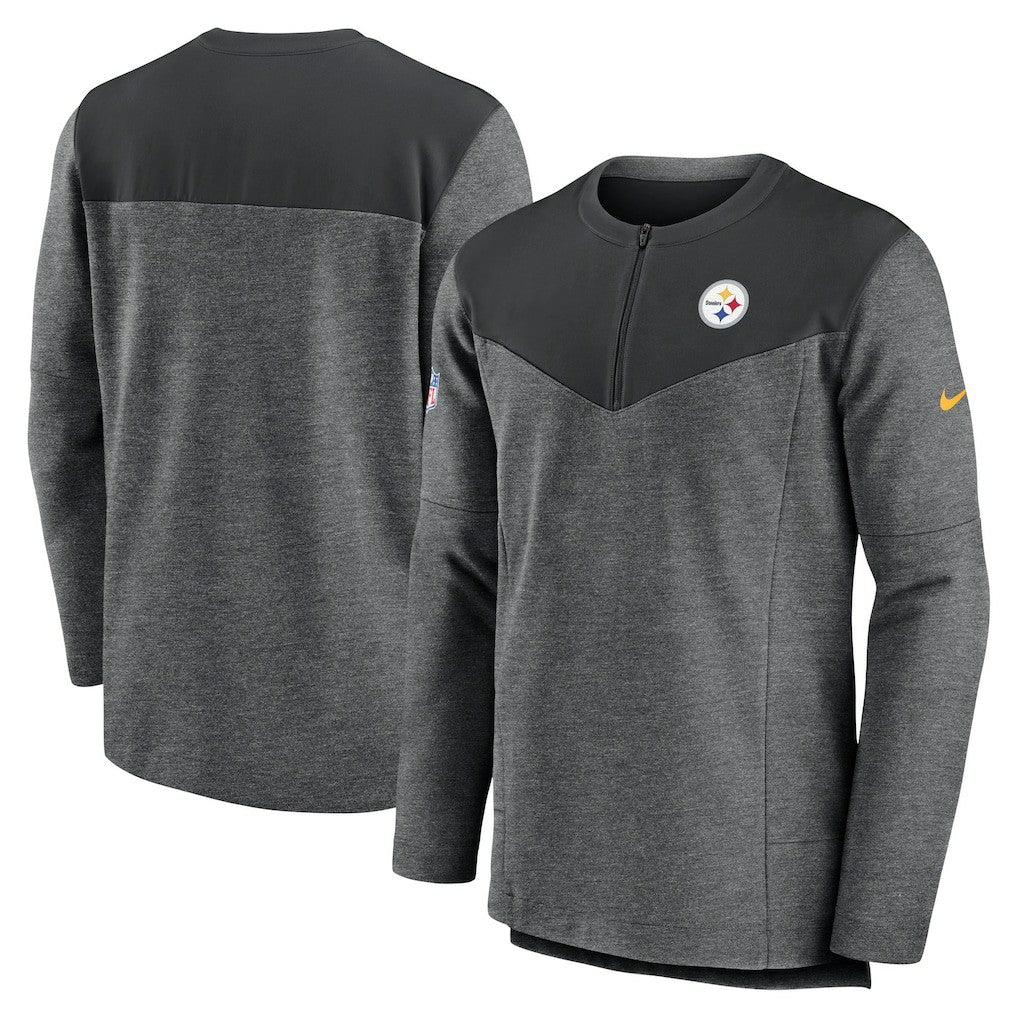 Pittsburgh Steelers Nike Sideline Lockup Performance Quarter-Zip Top