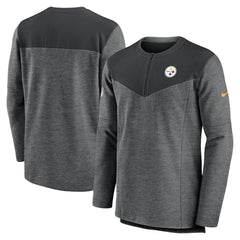 Pittsburgh Steelers Nike Sideline Lockup Performance Quarter-Zip Top