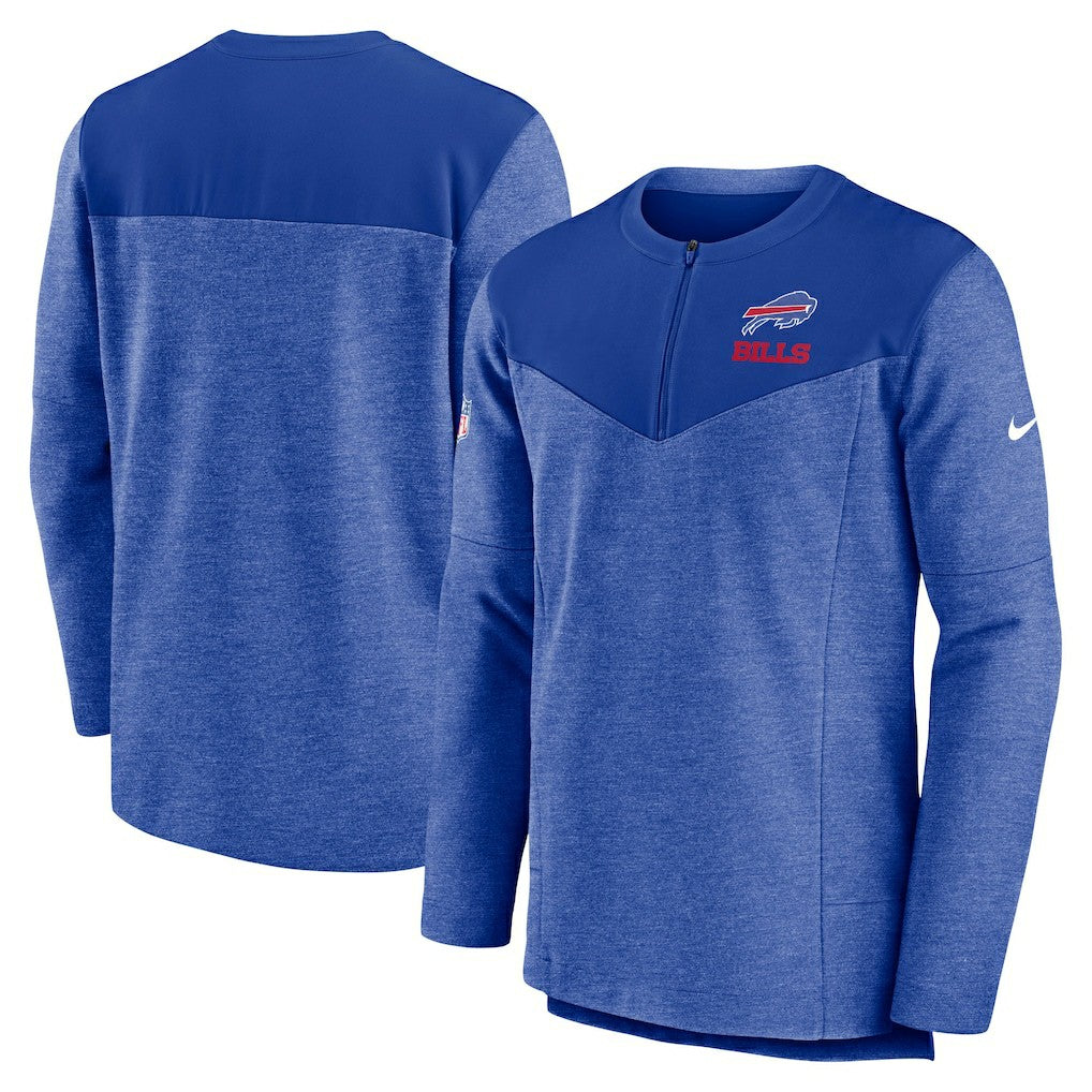 Buffalo Bills Nike Sideline Lockup Performance Quarter-Zip Top