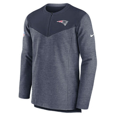 New England Patriots Nike Sideline Lockup Performance Quarter-Zip Top