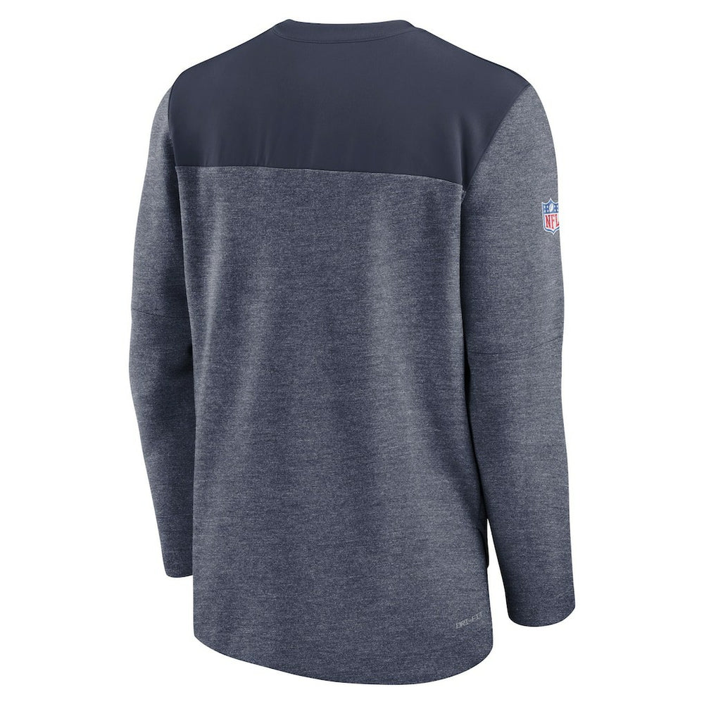 New England Patriots Nike Sideline Lockup Performance Quarter-Zip Top
