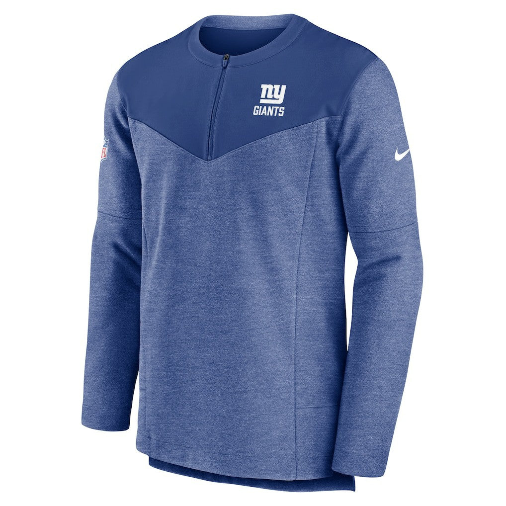 New York Giants Nike Sideline Lockup Performance Quarter-Zip Top