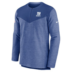 New York Giants Nike Sideline Lockup Performance Quarter-Zip Top