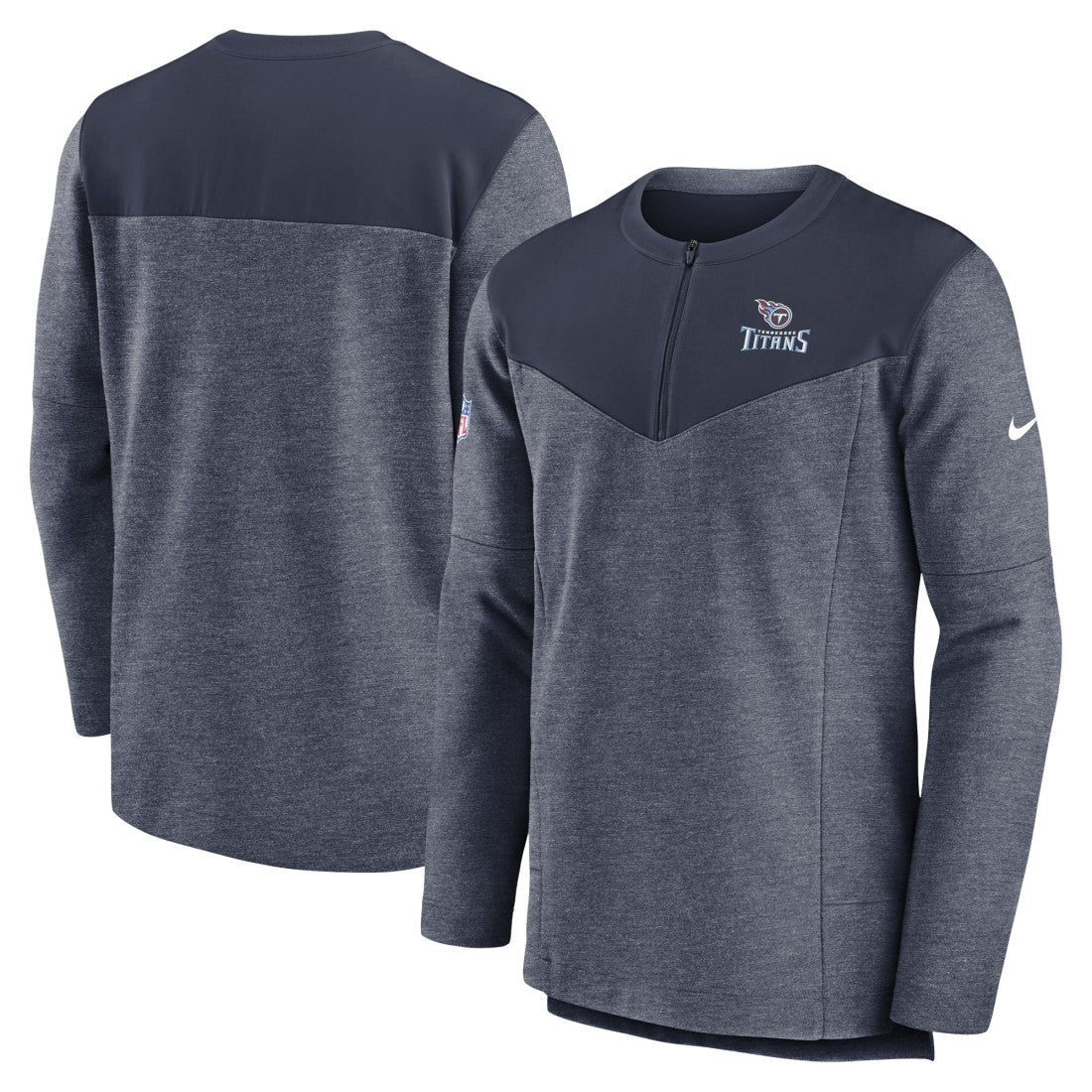 Tennessee Titans Nike Sideline Lockup Performance Quarter-Zip Top