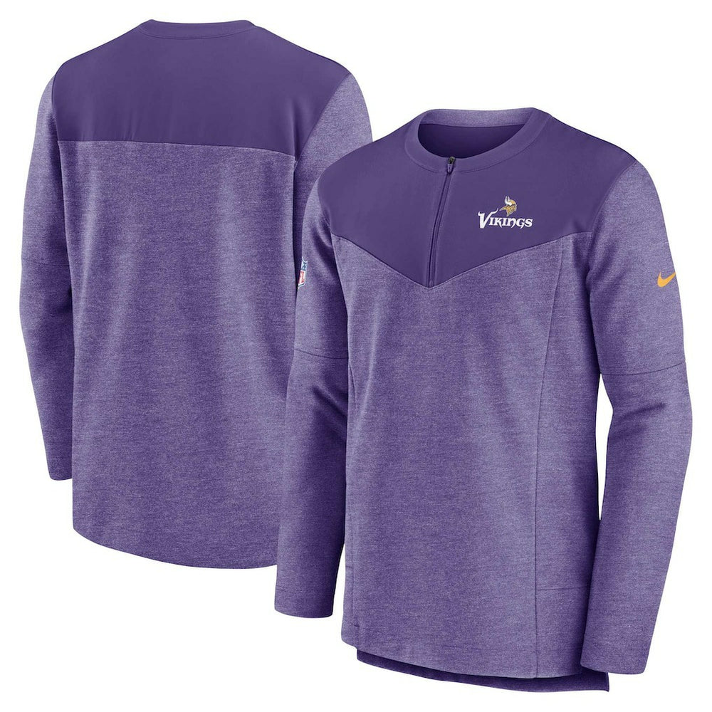 Minnesota Vikings Nike Sideline Lockup Performance Quarter-Zip Top
