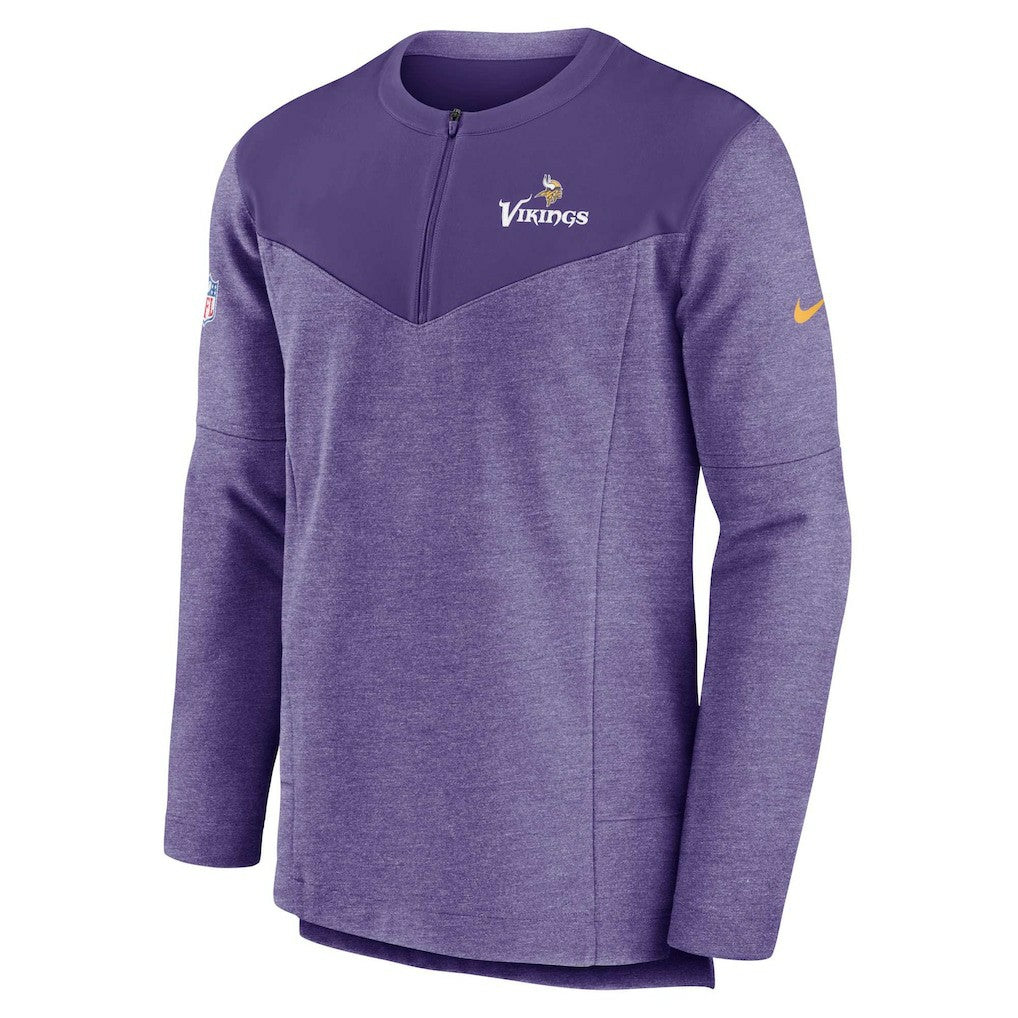 Minnesota Vikings Nike Sideline Lockup Performance Quarter-Zip Top