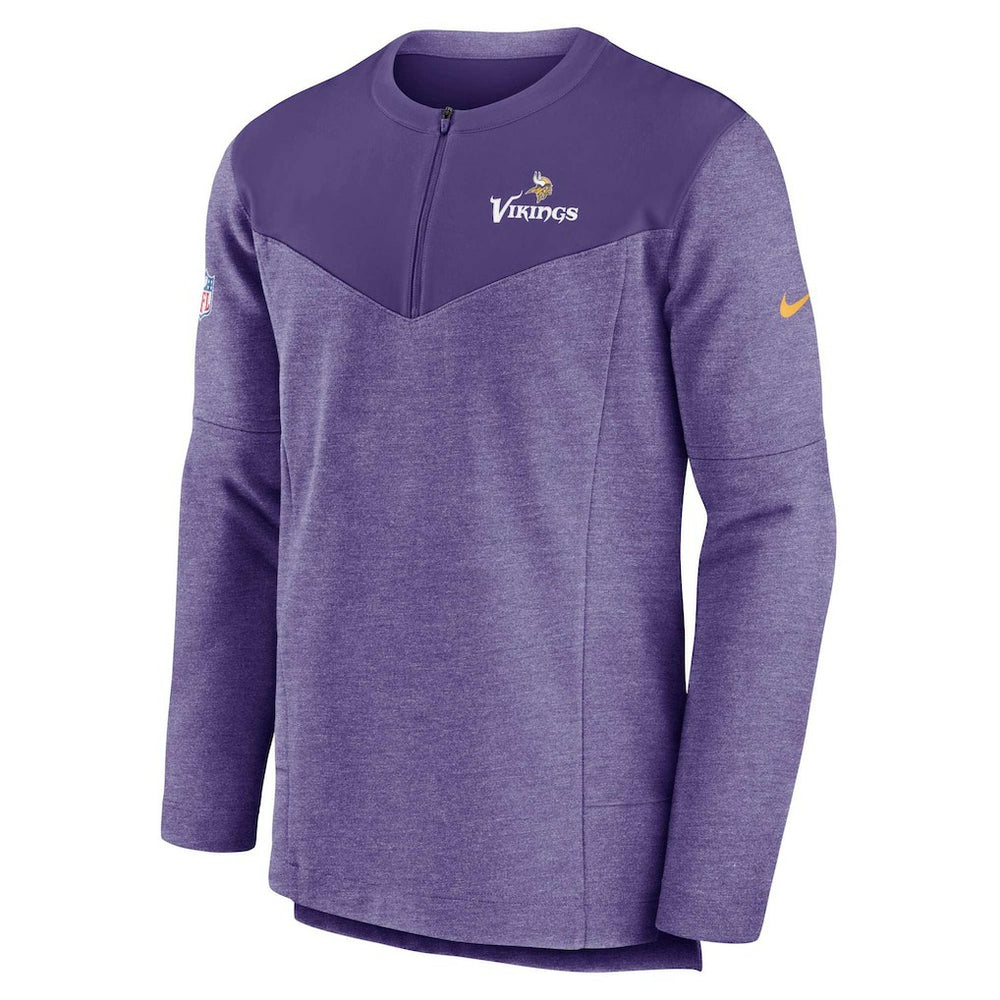 Minnesota Vikings Nike Sideline Lockup Performance Quarter-Zip Top