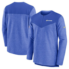 Los Angeles Rams Nike Sideline Lockup Performance Quarter-Zip Top
