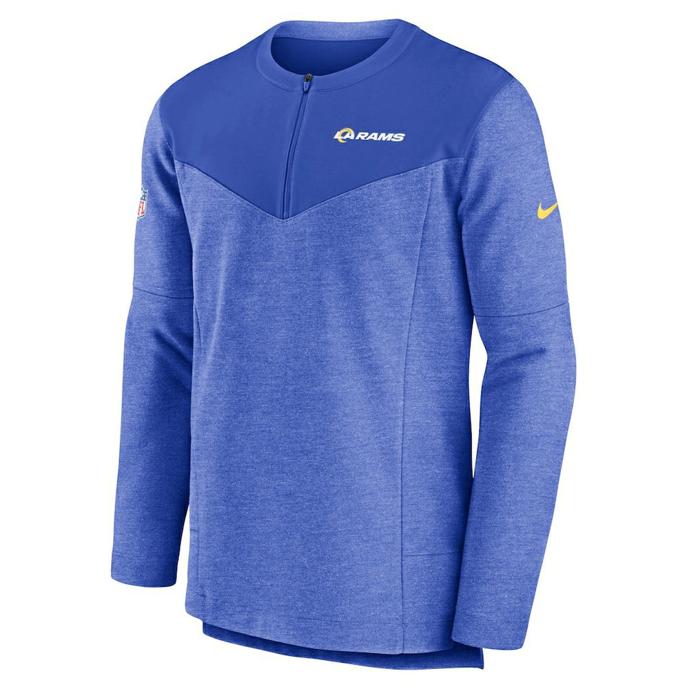Los Angeles Rams Nike Sideline Lockup Performance Quarter-Zip Top