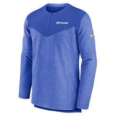 Los Angeles Rams Nike Sideline Lockup Performance Quarter-Zip Top
