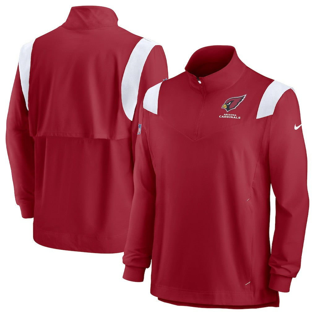 Arizona Cardinals Nike Sideline Coaches Chevron Lockup Quarter-Zip Top