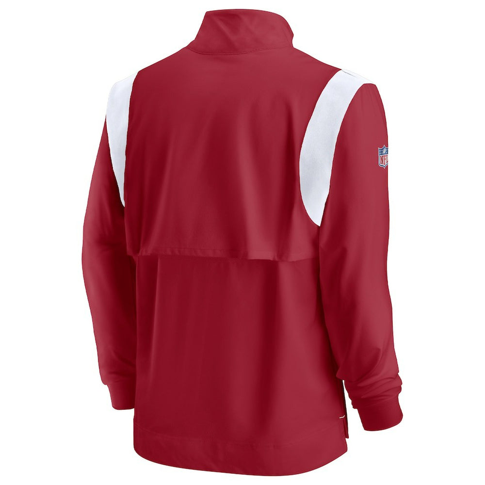 Arizona Cardinals Nike Sideline Coaches Chevron Lockup Quarter-Zip Top