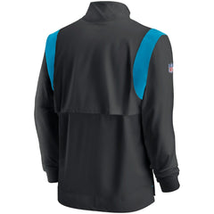 Carolina Panthers Nike Sideline Coach Chevron Lockup Quarter-Zip Long Sleeve Top