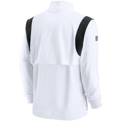 Las Vegas Raiders Nike Sideline Coach Chevron Lockup Quarter-Zip Long Sleeve Top