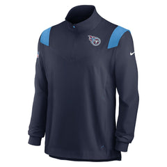 Tennessee Titans Nike Sideline Coach Chevron Lockup Quarter-Zip Long Sleeve Top