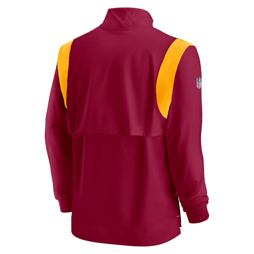 Washington Commanders Nike Sideline Coach Chevron Lockup Quarter-Zip Long Sleeve Top