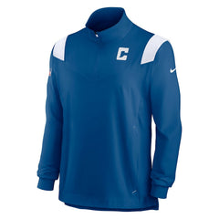 Indianapolis Colts Nike Sideline Coach Chevron Lockup Quarter-Zip Long Sleeve Top