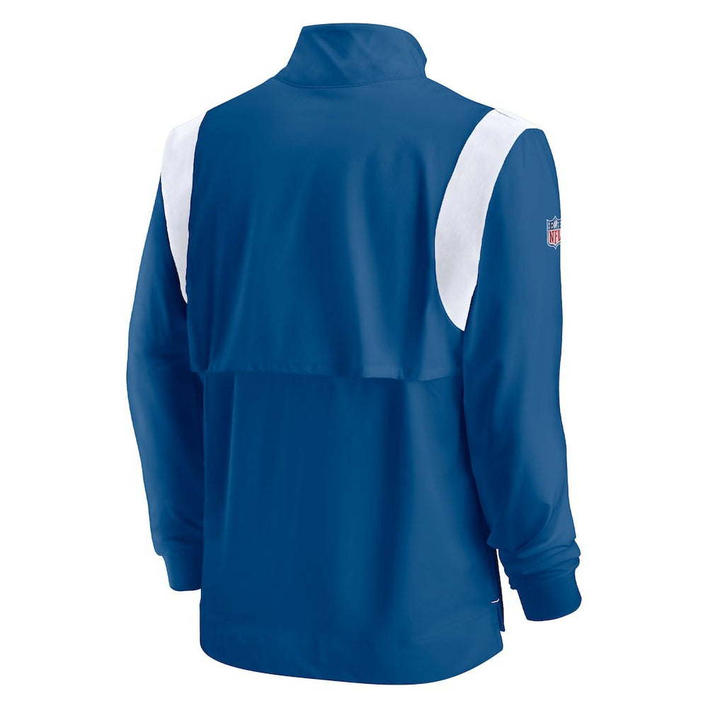 Indianapolis Colts Nike Sideline Coach Chevron Lockup Quarter-Zip Long Sleeve Top