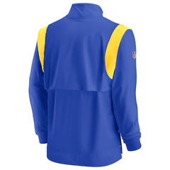 Los Angeles Rams Nike Sideline Coach Chevron Lockup Quarter-Zip Long Sleeve Top