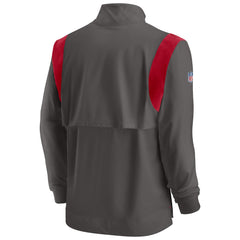 Tampa Bay Buccaneers Nike Sideline Coach Chevron Lockup Quarter-Zip Long Sleeve Top