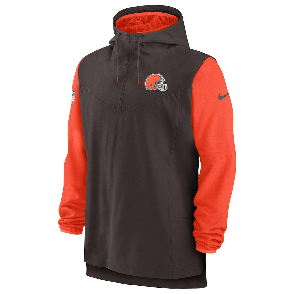 Cleveland Browns Nike Sideline Player Quarter-Zip Hoodie