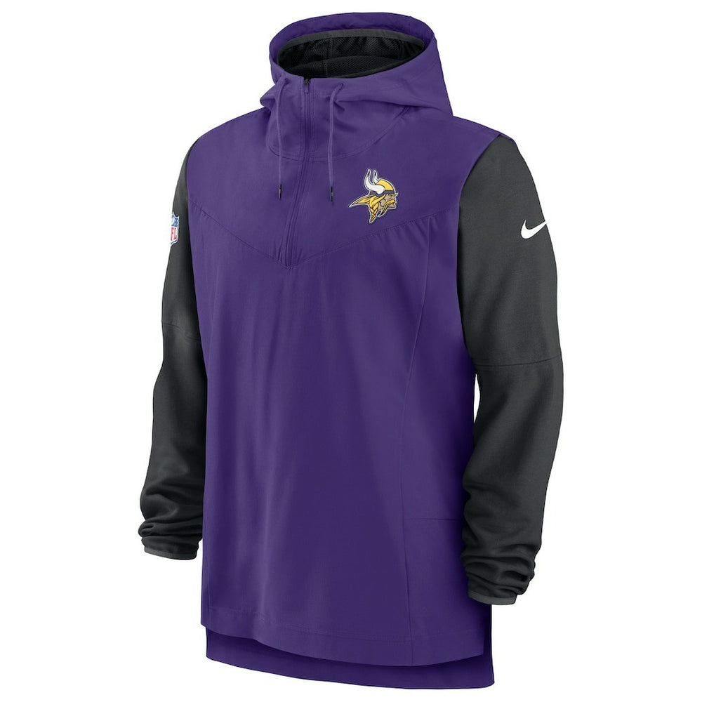 Minnesota Vikings Nike Sideline Player Quarter-Zip Hoodie