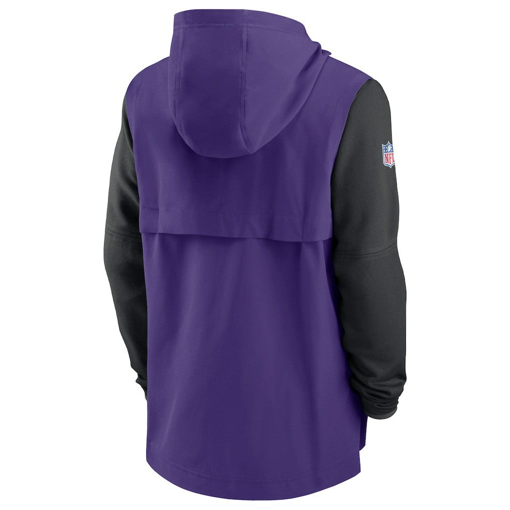Minnesota Vikings Nike Sideline Player Quarter-Zip Hoodie