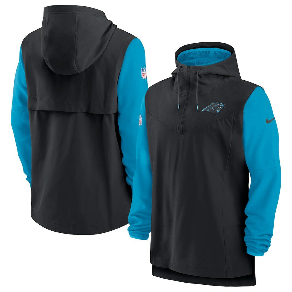 Carolina Panthers Nike Sideline Player Quarter-Zip Hoodie