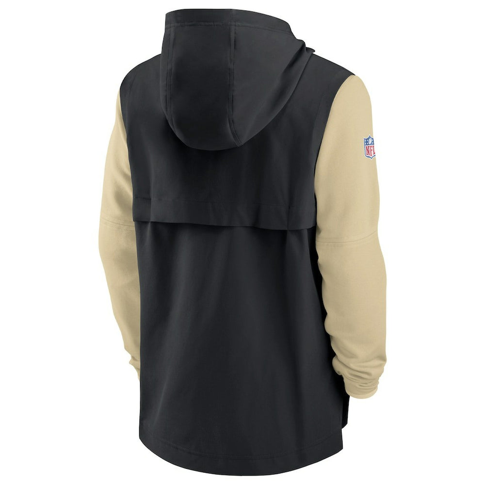 New Orleans Saints Nike Sideline Player Quarter-Zip Hoodie