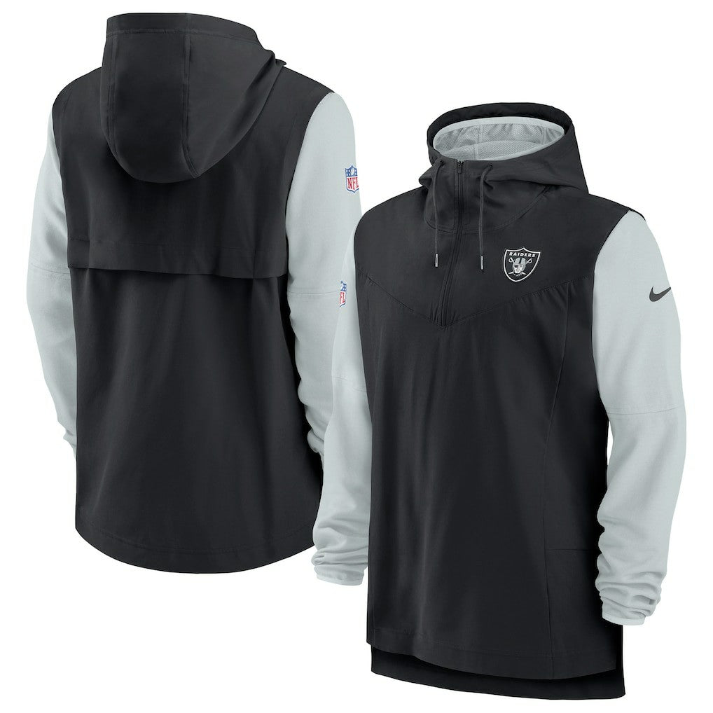 Las Vegas Raiders Nike Sideline Player Quarter-Zip Hoodie Jacket