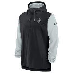 Las Vegas Raiders Nike Sideline Player Quarter-Zip Hoodie Jacket