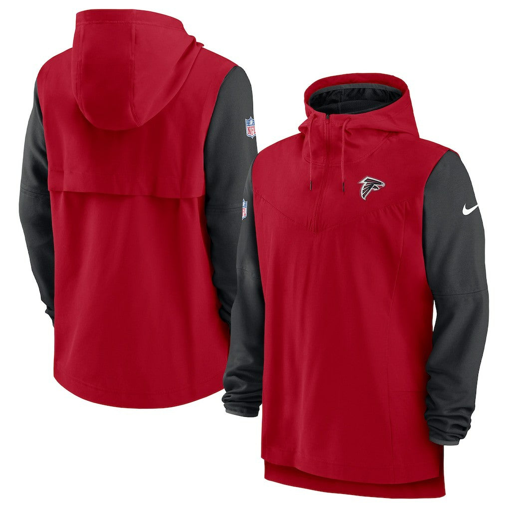 Atlanta Falcons Nike Sideline Player Quarter-Zip Hoodie