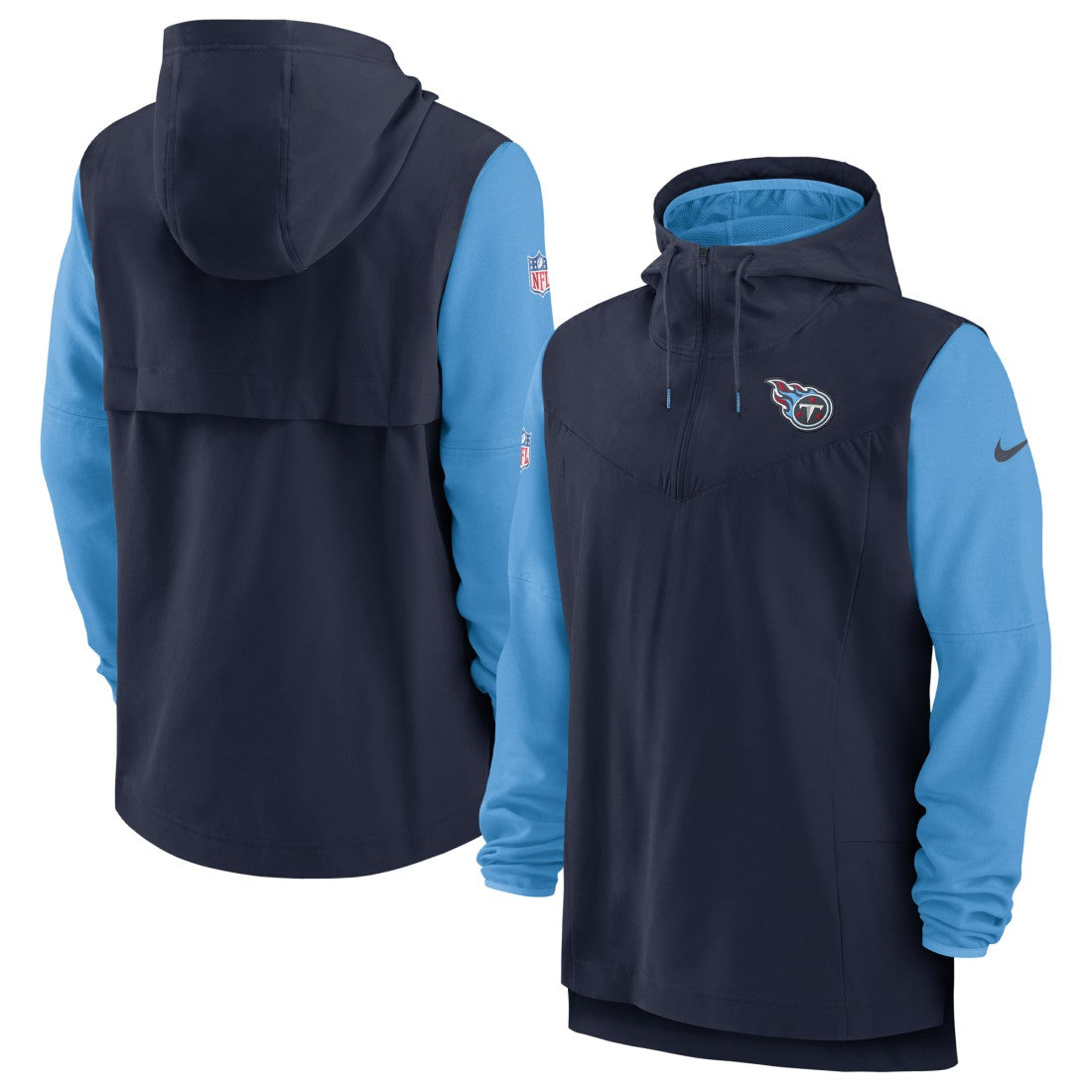 Tennessee Titans Nike Sideline Player Quarter-Zip Hoodie