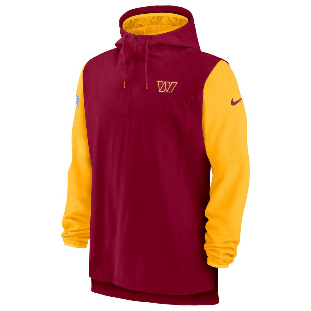 Washington Commanders Nike Sideline Player Quarter-Zip Hoodie