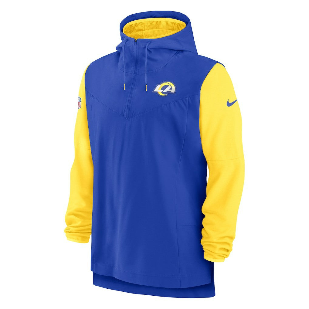 Los Angeles Rams Nike Sideline Player Quarter-Zip Hoodie Jacket