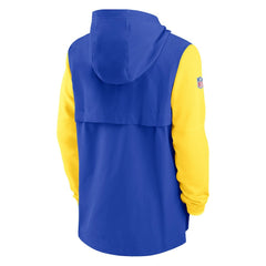 Los Angeles Rams Nike Sideline Player Quarter-Zip Hoodie Jacket