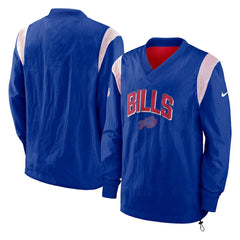 Buffalo Bills Nike Sideline Athletic Stack V-Neck Pullover Windshirt Jacket