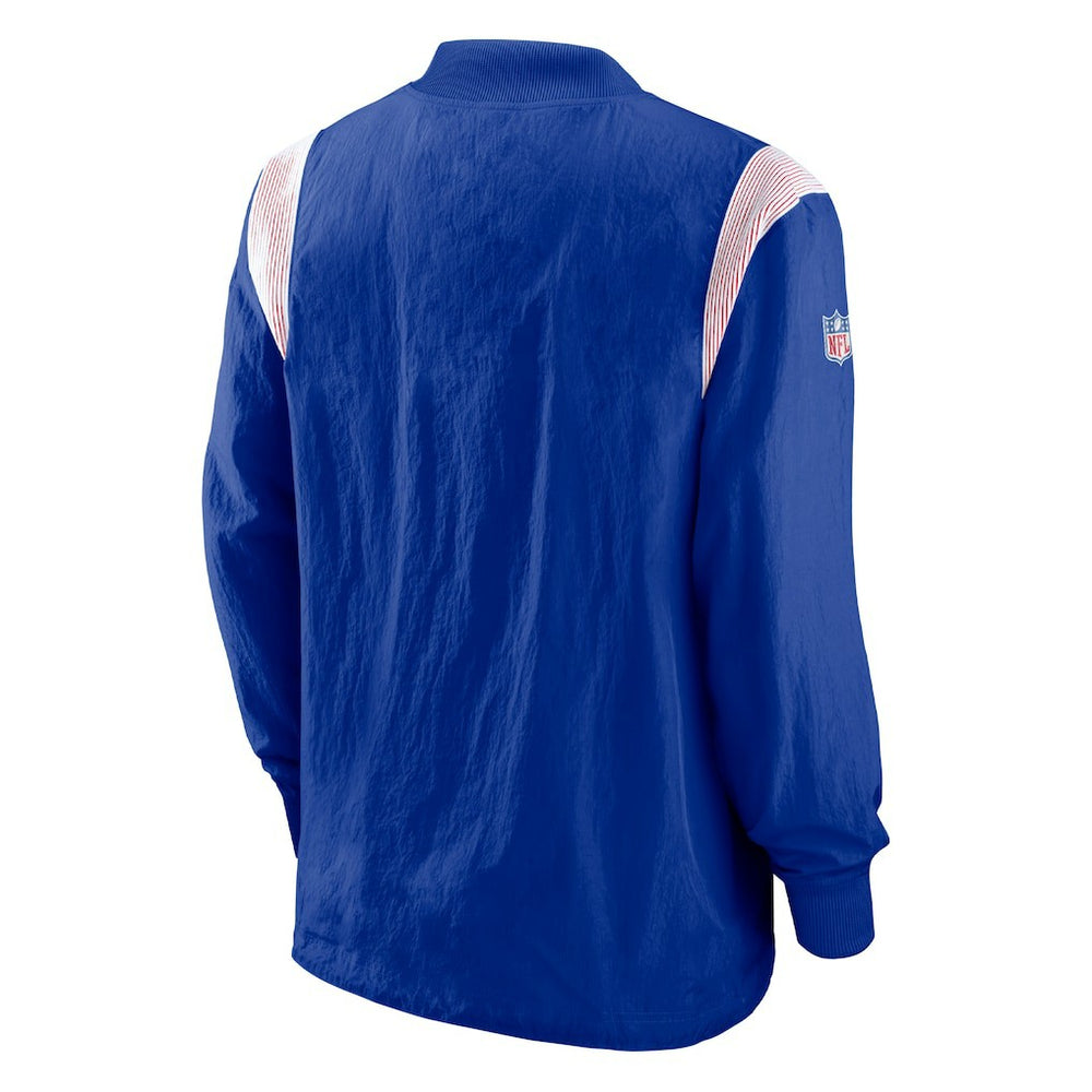 Buffalo Bills Nike Sideline Athletic Stack V-Neck Pullover Windshirt Jacket