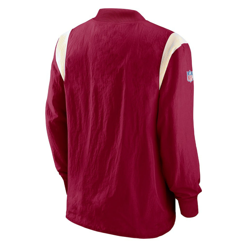 Washington Commanders Nike Sideline Athletic Stack V-Neck Pullover Windshirt Jacket