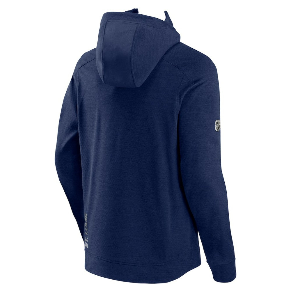 St. Louis Blues Fanatics Authentic Pro Road Tech Lightweight Full-Zip Hoodie Jacket For Sale