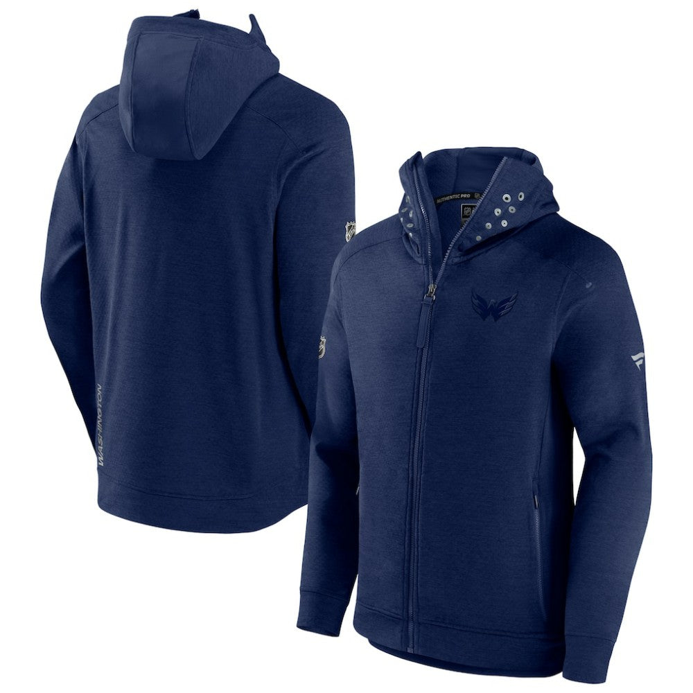 Washington Capitals Fanatics Authentic Pro Road Tech Lightweight Full-Zip Hoodie Jacket For Sale